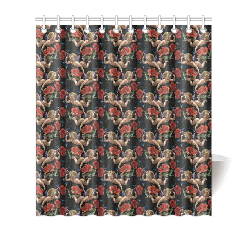 Cupid Pattern Print Design 05 Shower Curtain