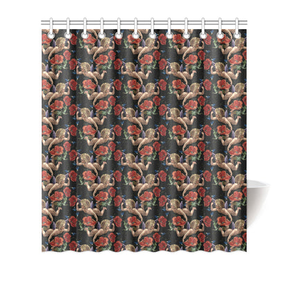Cupid Pattern Print Design 05 Shower Curtain