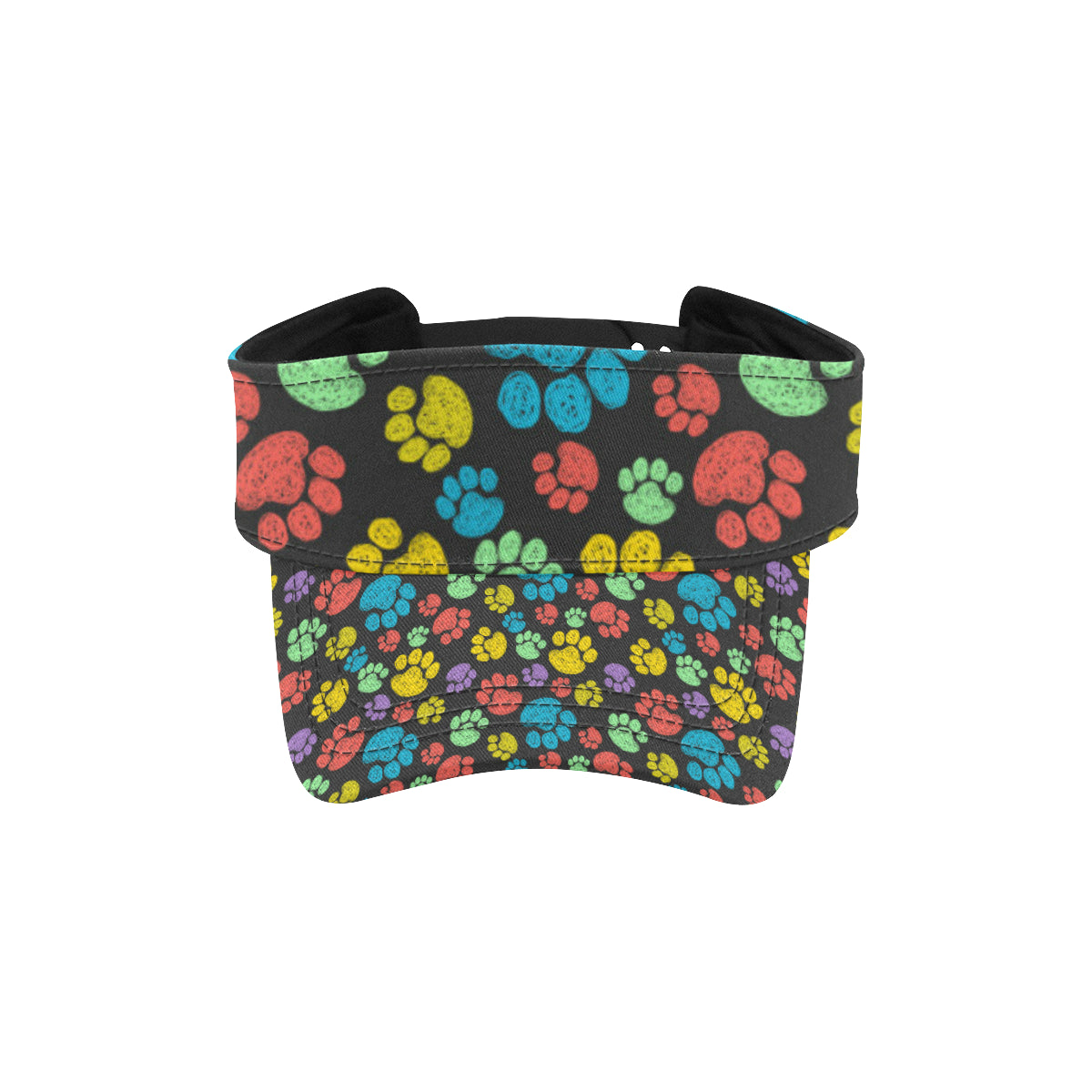 Paw Colorful Print Unisex Sun Visor