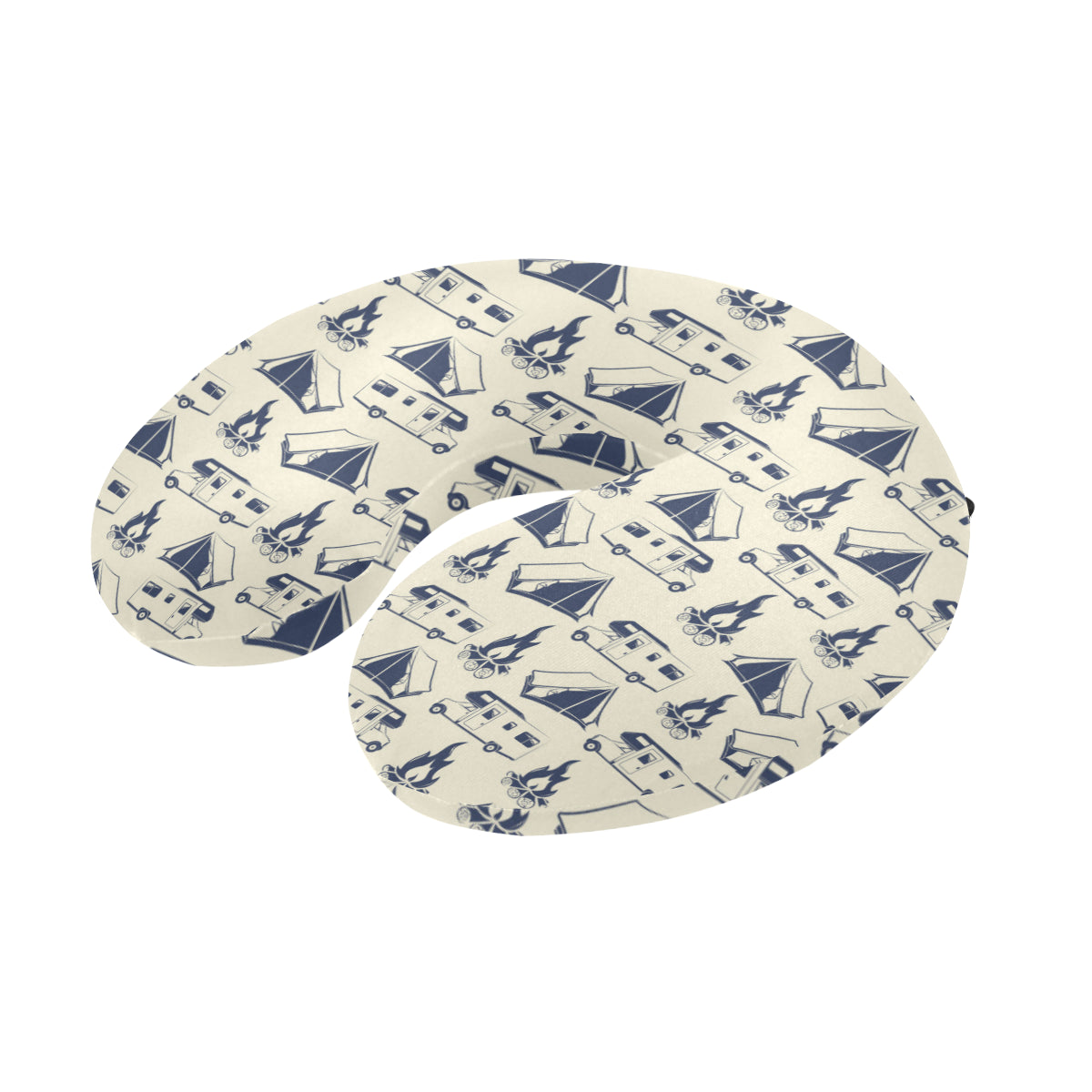 Campfire Pattern Print Design 01 U-Shaped Travel Neck Pillow