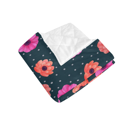 Anemone Pattern Print Design AM08 Premium Quilt