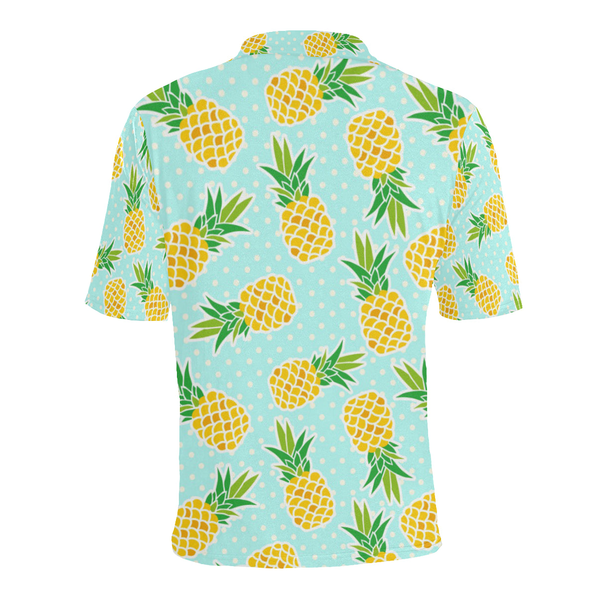 Pineapple Pattern Print Design PP01 Men Polo Shirt