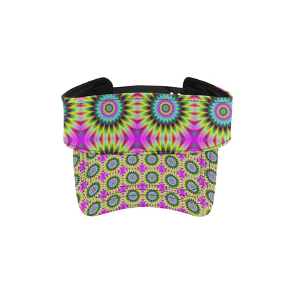 Optical illusion Flower Rainbow Style Unisex Sun Visor