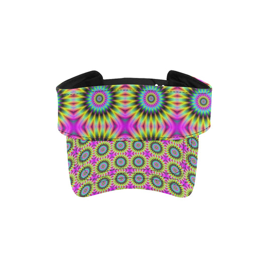 Optical illusion Flower Rainbow Style Unisex Sun Visor