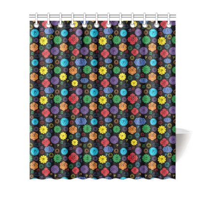 Chakra Pattern Print Design 01 Shower Curtain