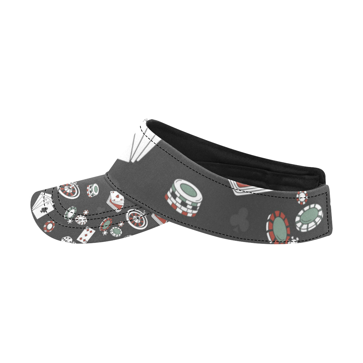 Casino Pattern Print Design 02 Unisex Sun Visor