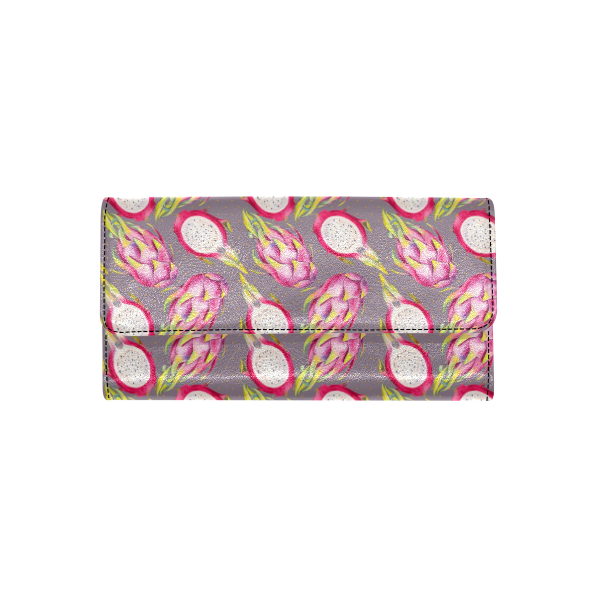 Dragonfruit Pattern Print Design DF03 Women's Trifold Wallet