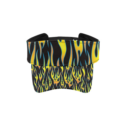 Flame Fire Yellow Pattern Unisex Sun Visor