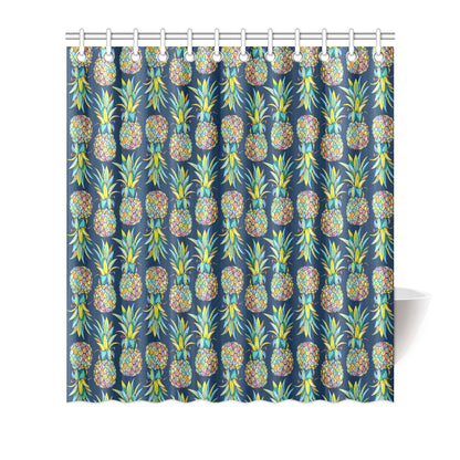 Pineapple Color Art Shower Curtain