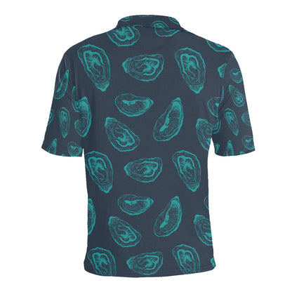 Oyster Pattern Print Design 01 Men Polo Shirt