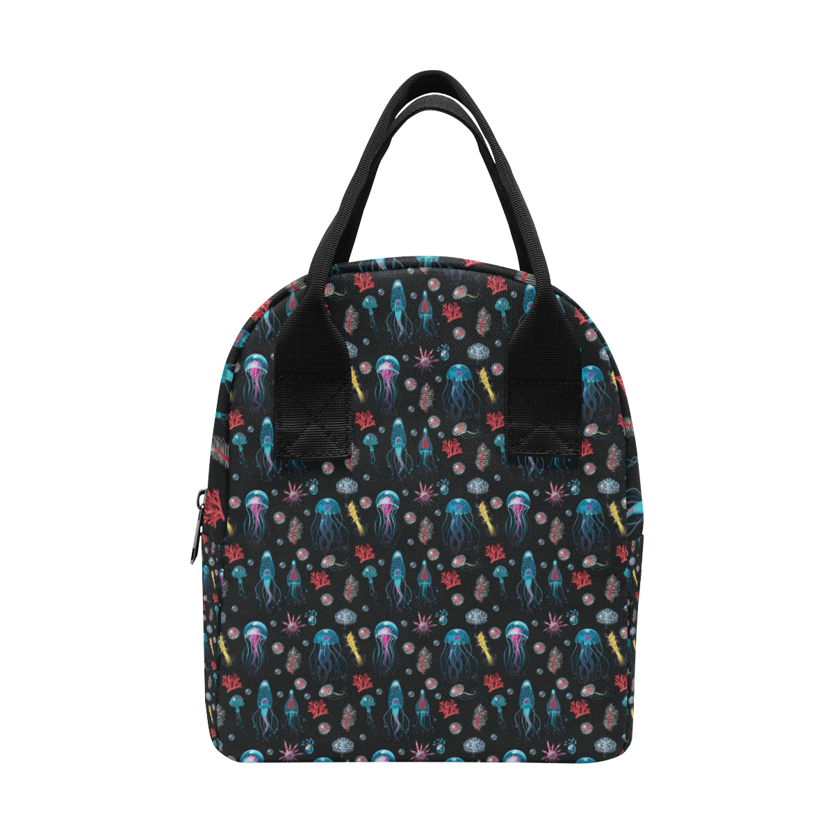 Jellyfish Underwater Print Insulated Lunch Bag