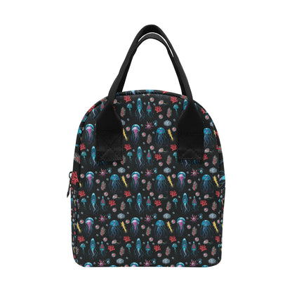 Jellyfish Underwater Print Insulated Lunch Bag