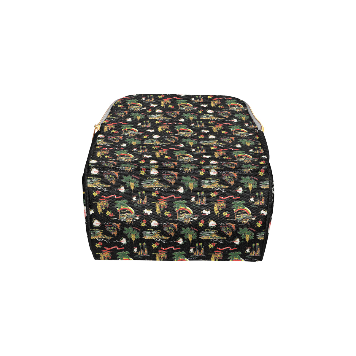 Hawaiian Island Themed Print Diaper Bag Backpack
