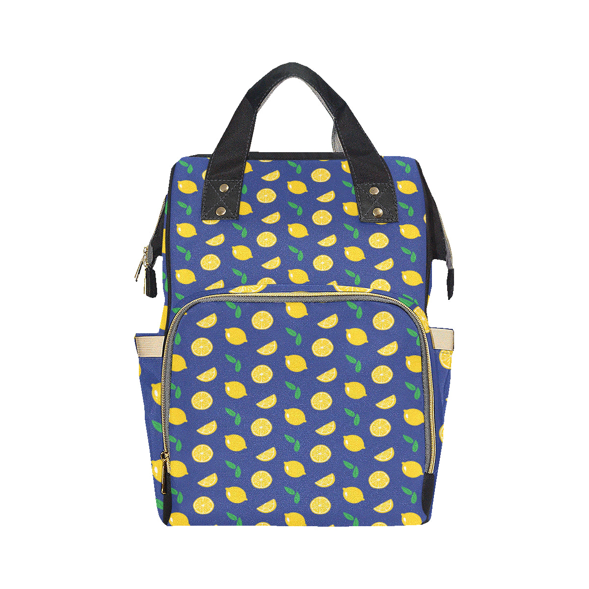 Citrus  Pattern Print Design 02 Diaper Bag Backpack