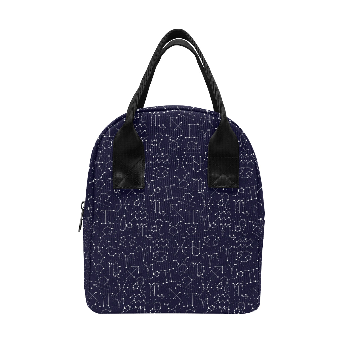Zodiac Pattern Design Print Insulated Lunch Bag
