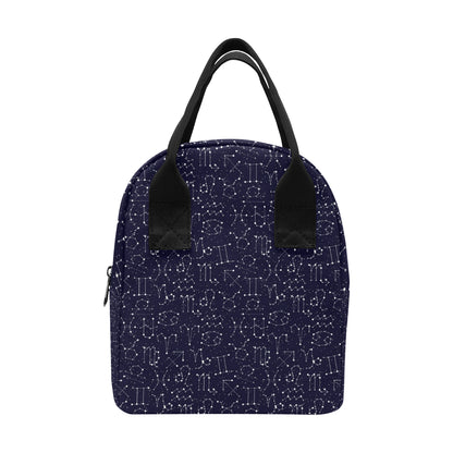 Zodiac Pattern Design Print Insulated Lunch Bag