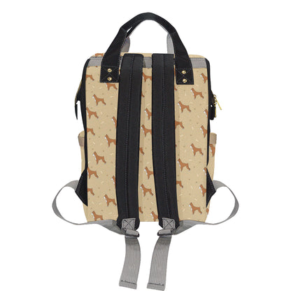 Boxers Pattern Print Design 02 Diaper Bag Backpack