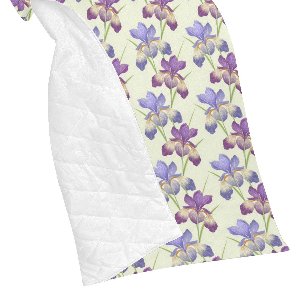 Iris Pattern Print Design IR08 Premium Quilt