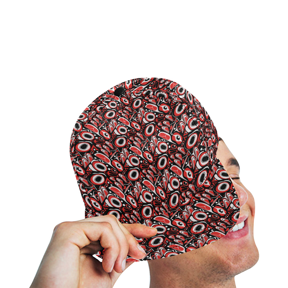 Totem Pole Texture Design Snapback Cap