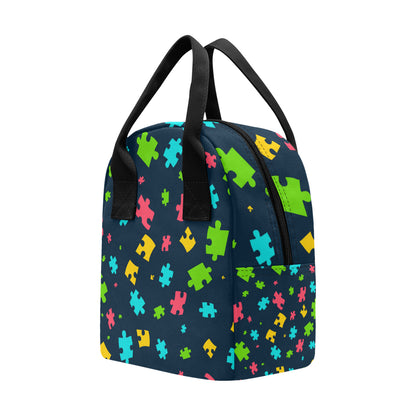 Autism Awareness Colorful Design Print Insulated Lunch Bag