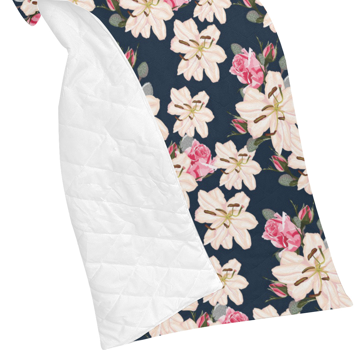 Lily Pattern Print Design LY04 Premium Quilt