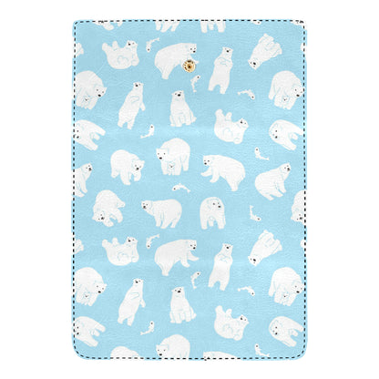 Polar Bear Pattern Print Design PB01 Women's Trifold Wallet