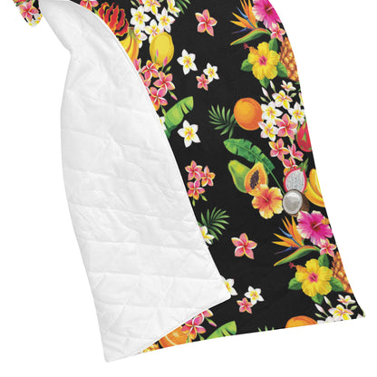 Tropical Fruits Pattern Print Design TF02 Premium Quilt