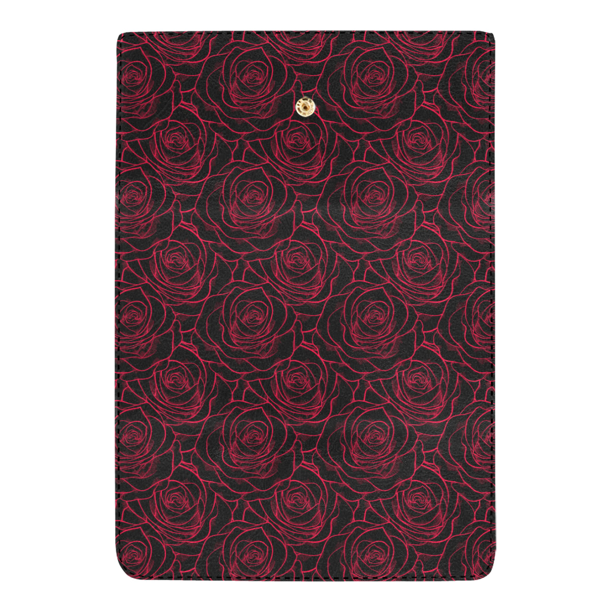 Red Rose Design Print Women's Trifold Wallet