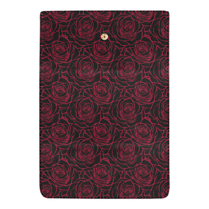 Red Rose Design Print Women's Trifold Wallet