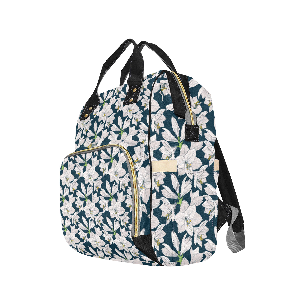 Amaryllis Pattern Print Design AL02 Diaper Bag Backpack
