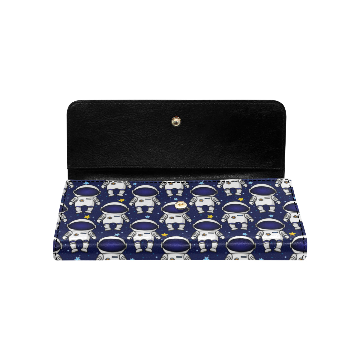 Astronaut Pattern Print Design 01 Women's Trifold Wallet