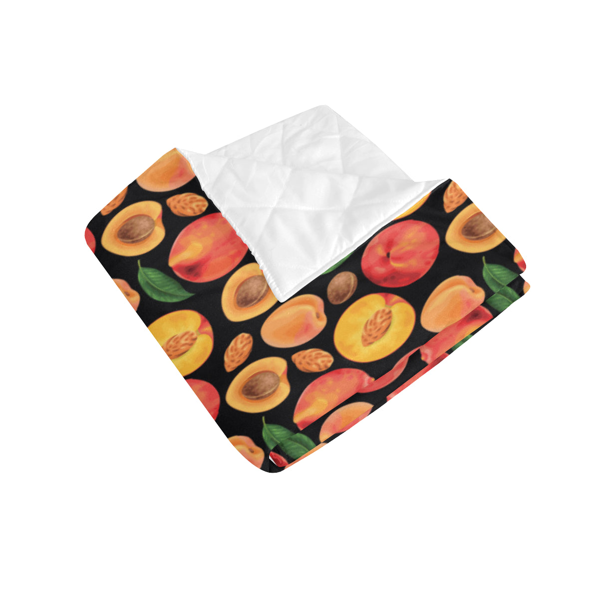 Peach Pattern Print Design A02 Premium Quilt