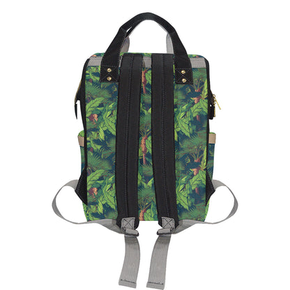 Rainforest Pattern Print Design A01 Diaper Bag Backpack