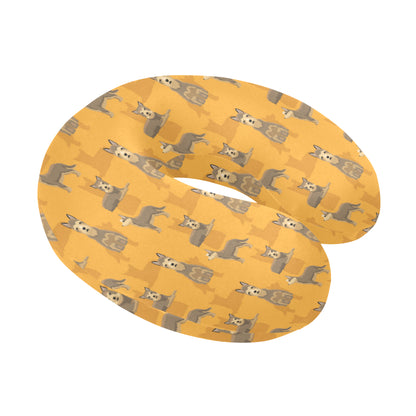 Berger Picard Pattern Print Design 01 U-Shaped Travel Neck Pillow