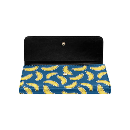 Banana Pattern Print Design BA03 Women's Trifold Wallet