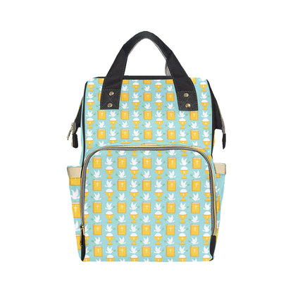 Christian Pattern Print Design 02 Diaper Bag Backpack