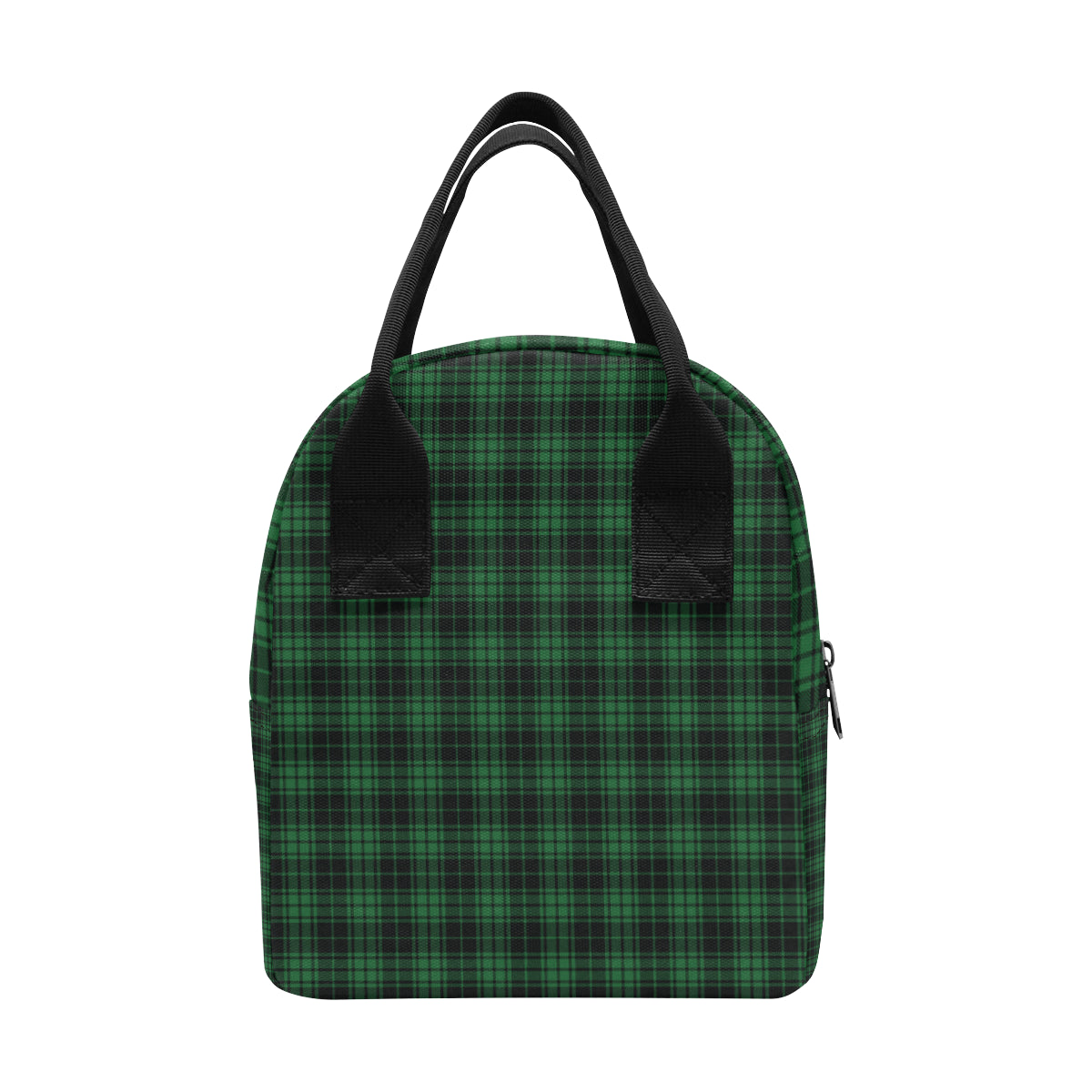 Green Tartan Plaid Pattern Insulated Lunch Bag