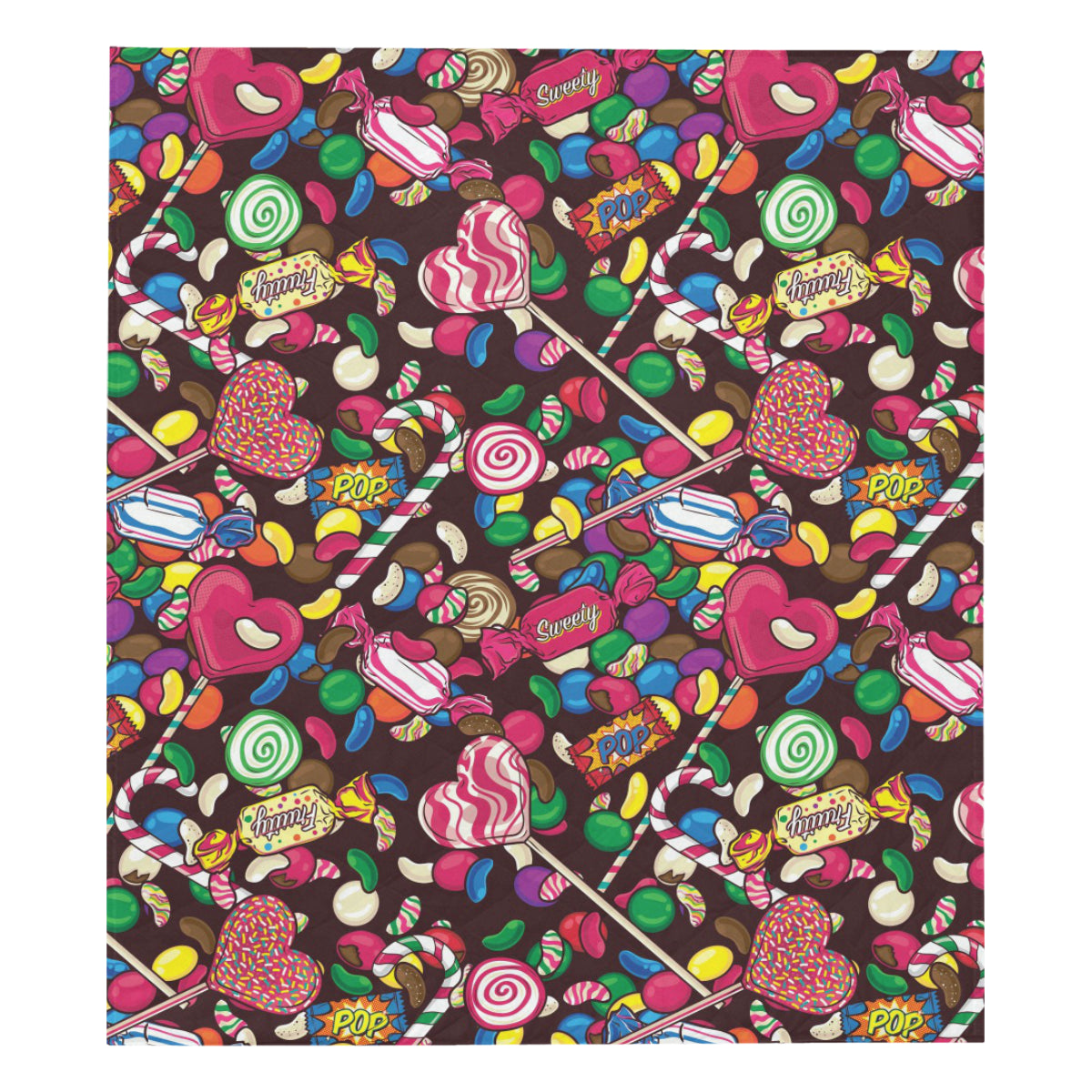 Candy Pattern Print Design CA02 Premium Quilt