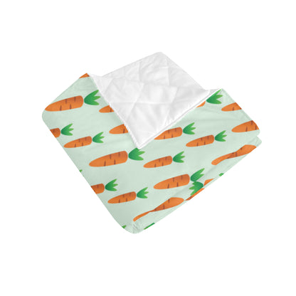 Carrot Pattern Print Design 05 Premium Quilt