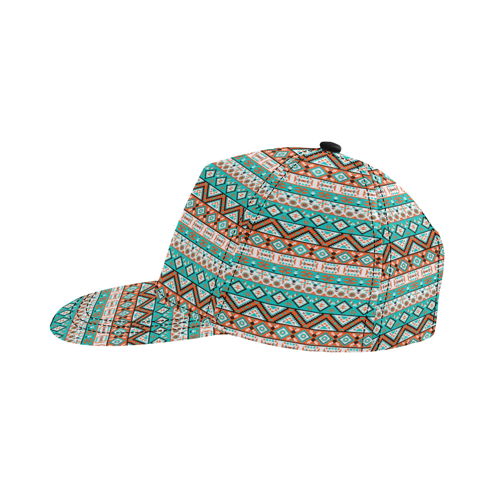 Navajo Style Print Pattern Snapback Cap