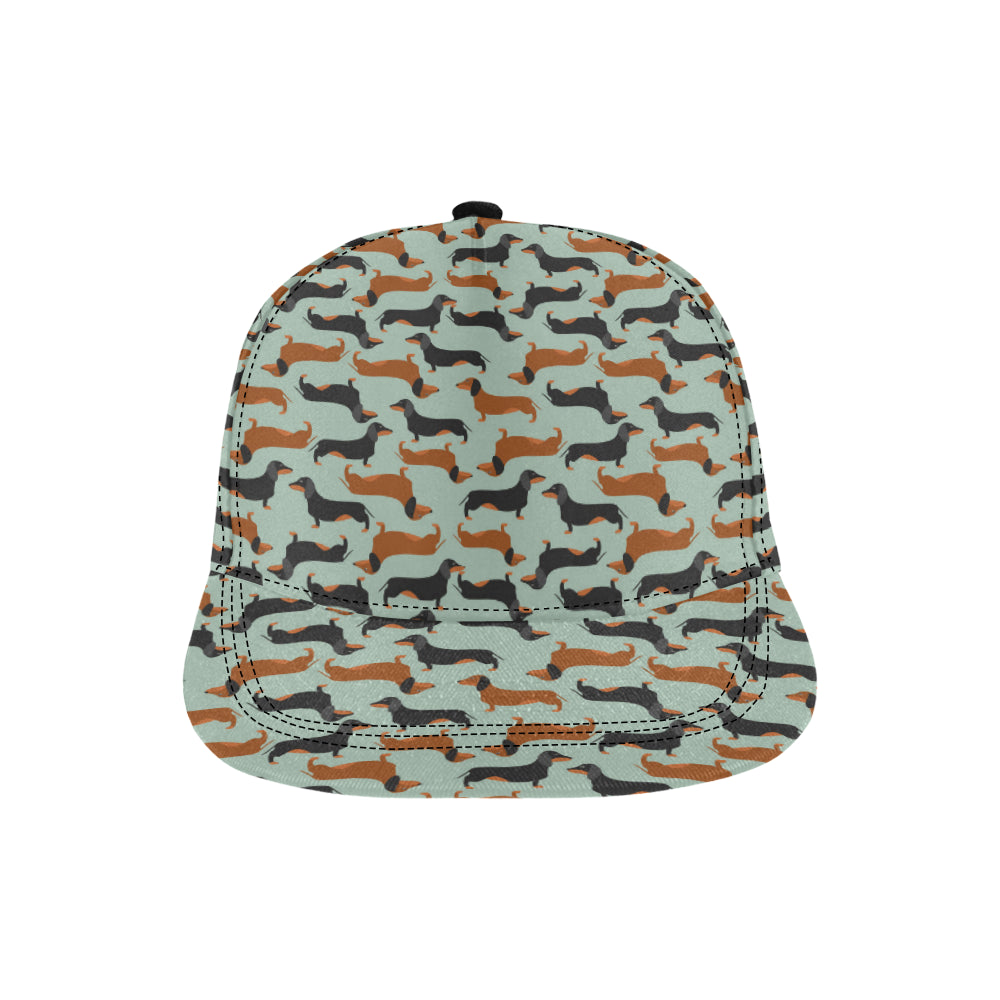 Dachshund Cute Print Pattern Snapback Cap