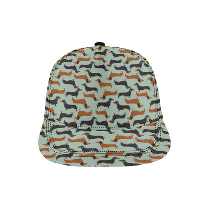 Dachshund Cute Print Pattern Snapback Cap