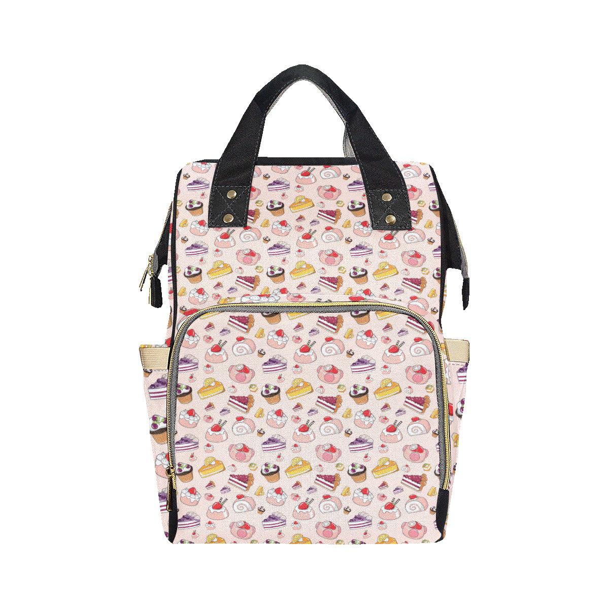 Cake Pattern Print Design 01 Diaper Bag Backpack
