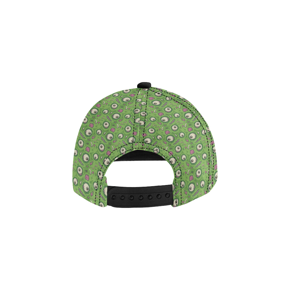Zombie Eyes Design Pattern Print Snapback Cap