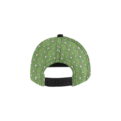 Zombie Eyes Design Pattern Print Snapback Cap