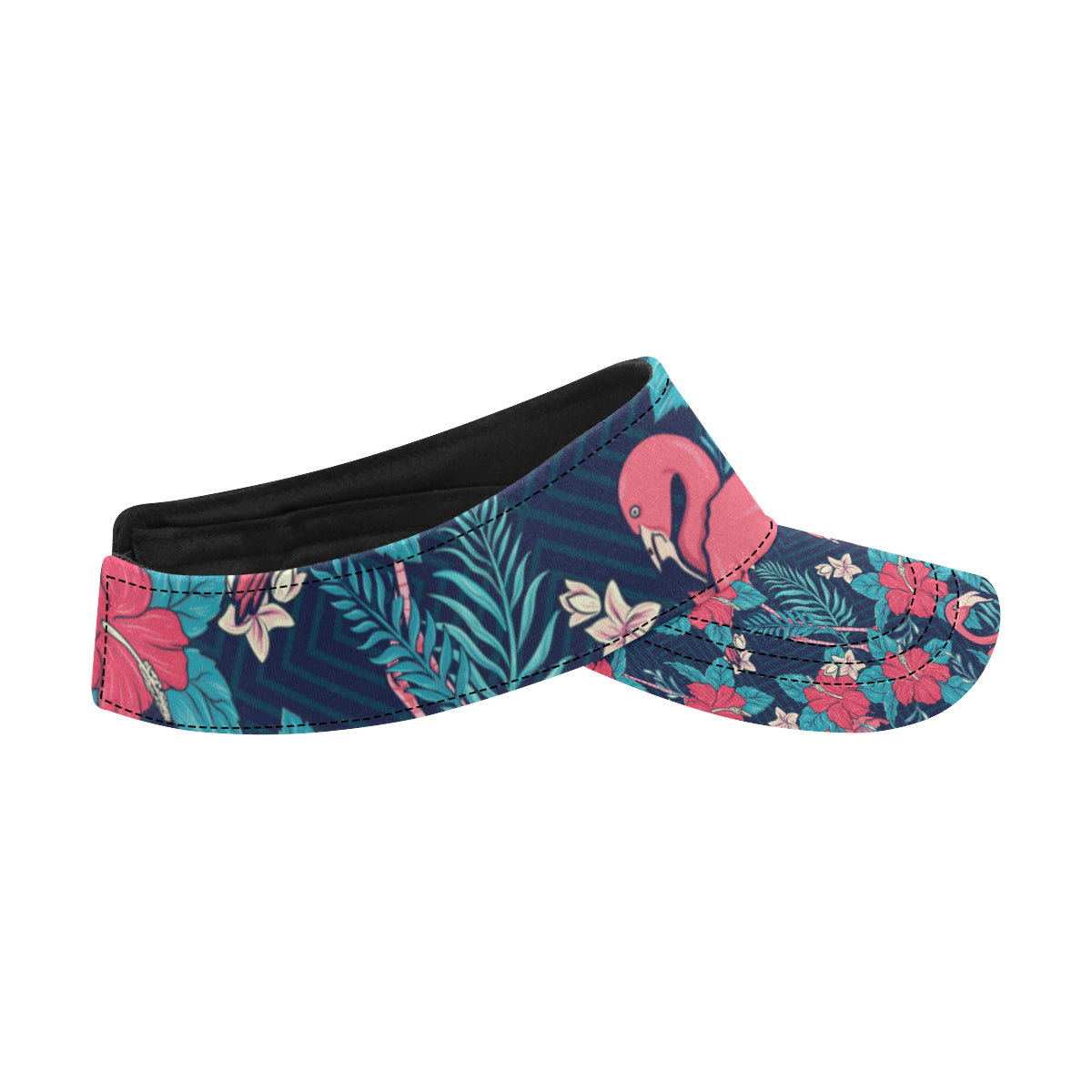 Flamingo Red Hibiscus  Pattern Unisex Sun Visor