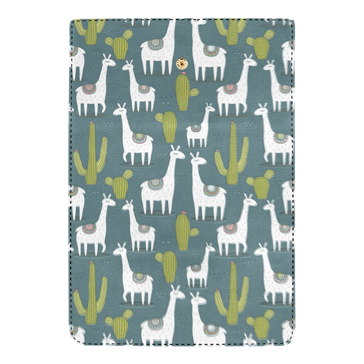 Llama Cactus Pattern Print Design 03 Women's Trifold Wallet