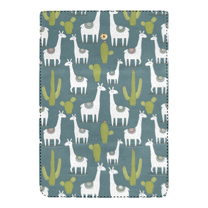 Llama Cactus Pattern Print Design 03 Women's Trifold Wallet