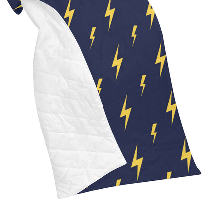 Lightning Thunder Pattern Print Design 03 Premium Quilt