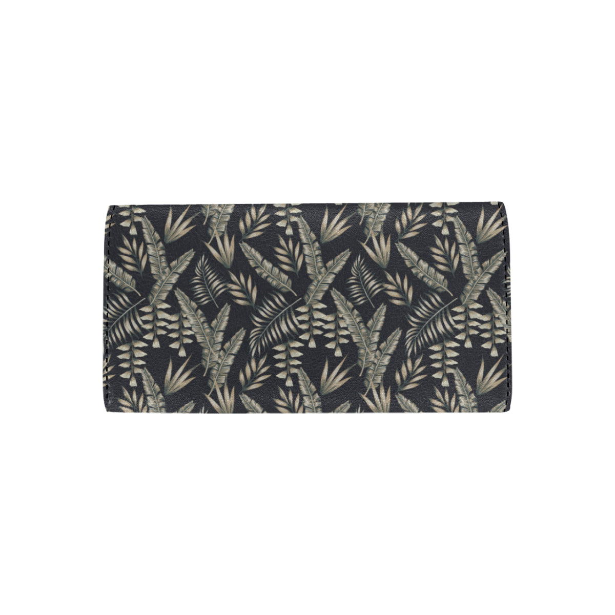 Banana Leaf Pattern Print Design 07 Women's Trifold Wallet